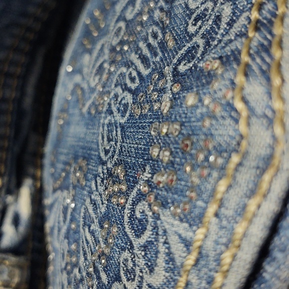 Vintage Apple Bottom Jeans Size 9/10, 32" inseam - Picture 11 of 12